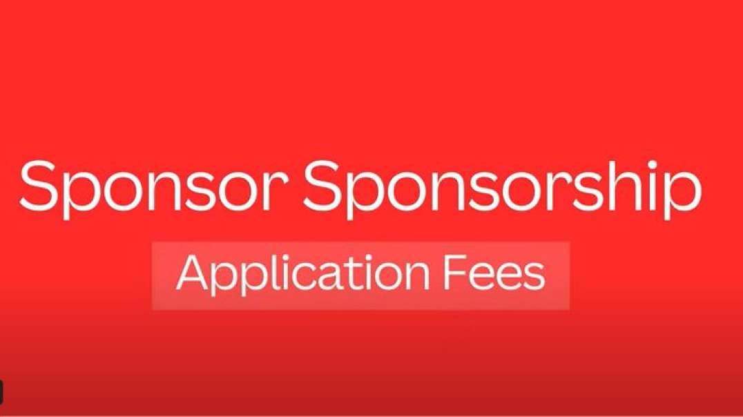 Sponsor Sponsorship  Application Fees